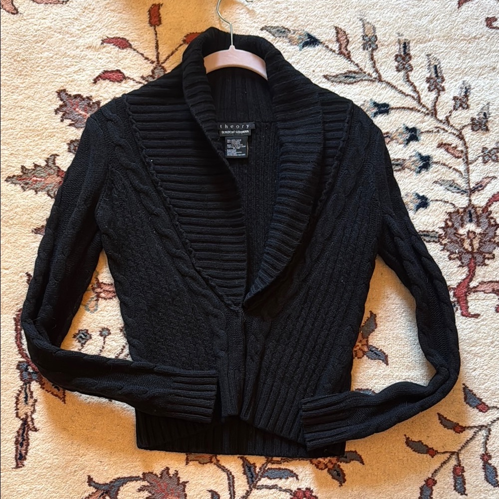 Bergdorf Goodman Theory Black Women's Sweater